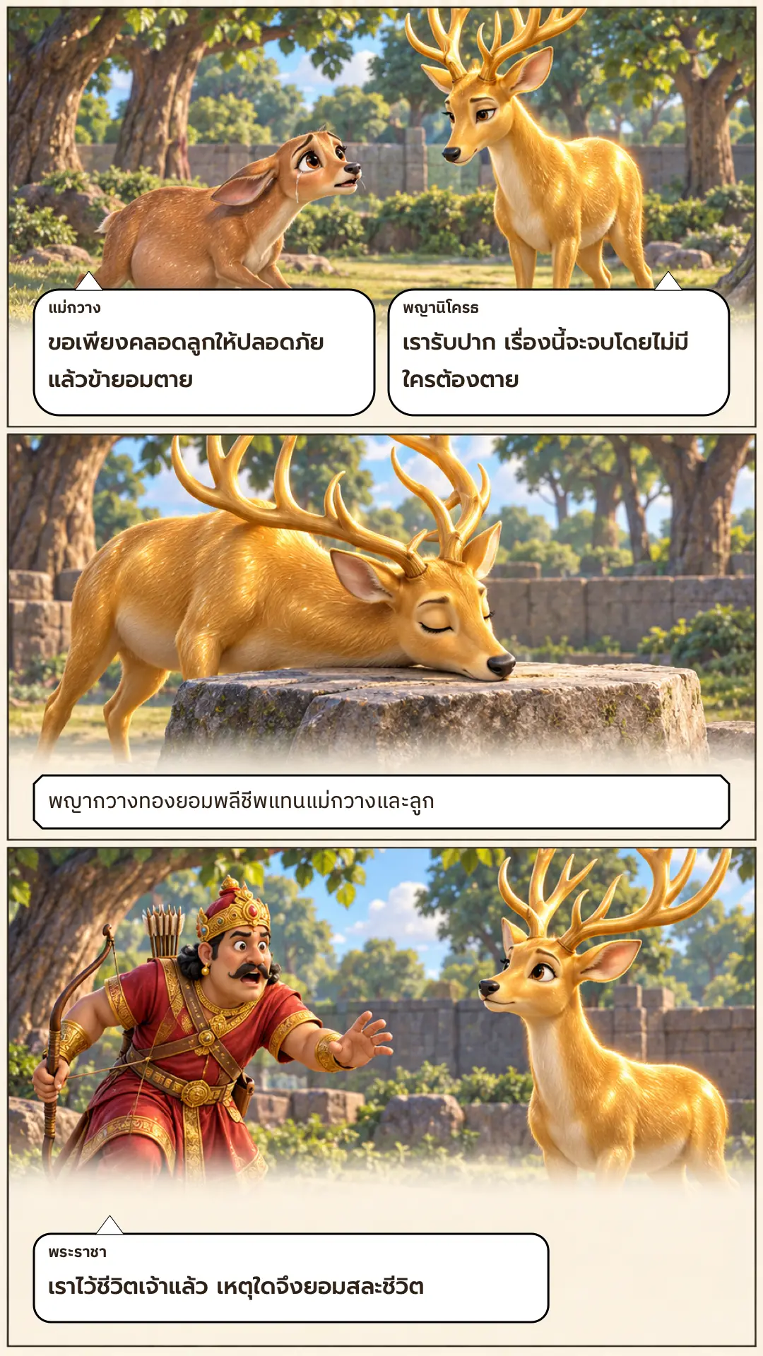 นิโครธมิคชาดก ตอนที่ ๑ หน้า ๙