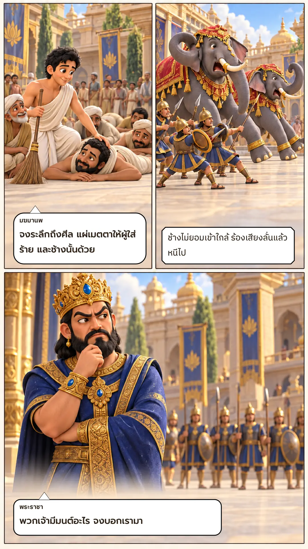 กุลาวกชาดก ตอนที่ ๑ หน้า ๖