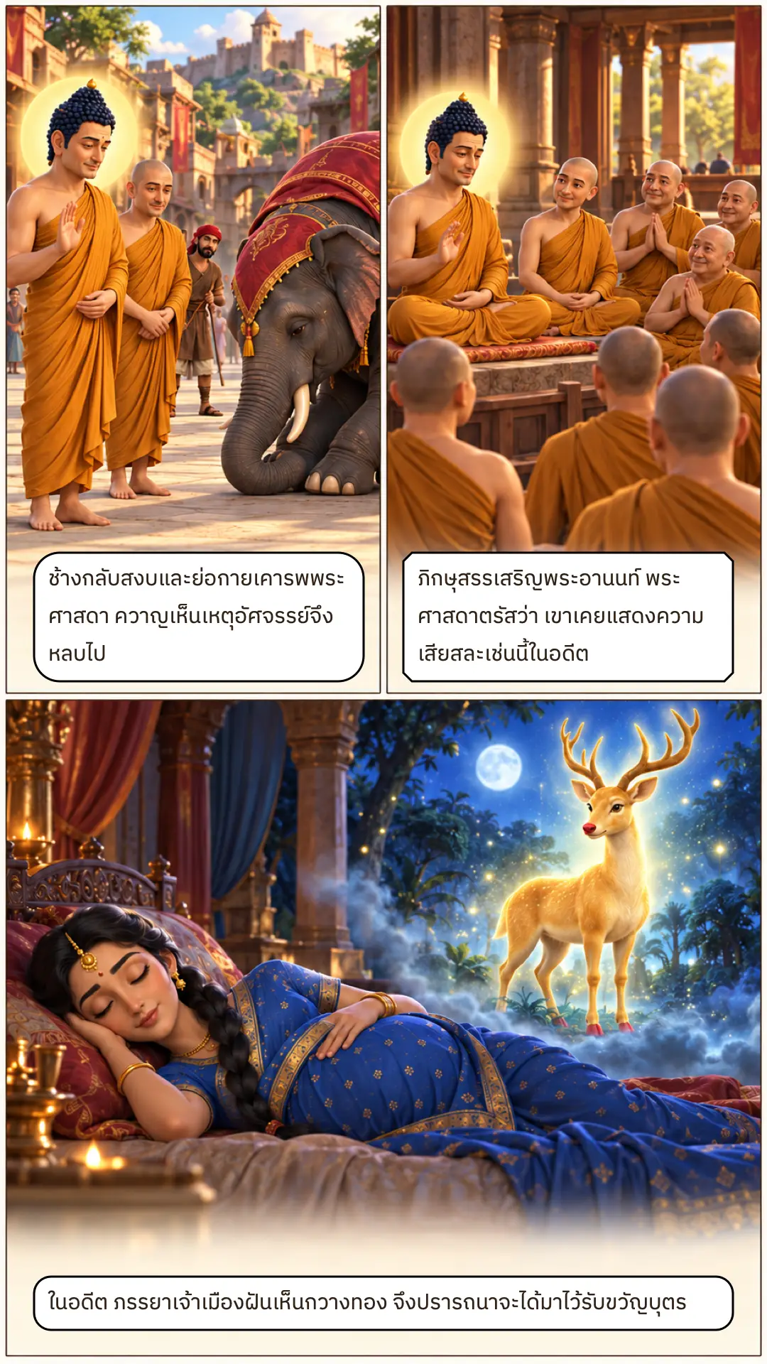 โรหนมิคชาดก ตอนที่ ๑ หน้า ๓
