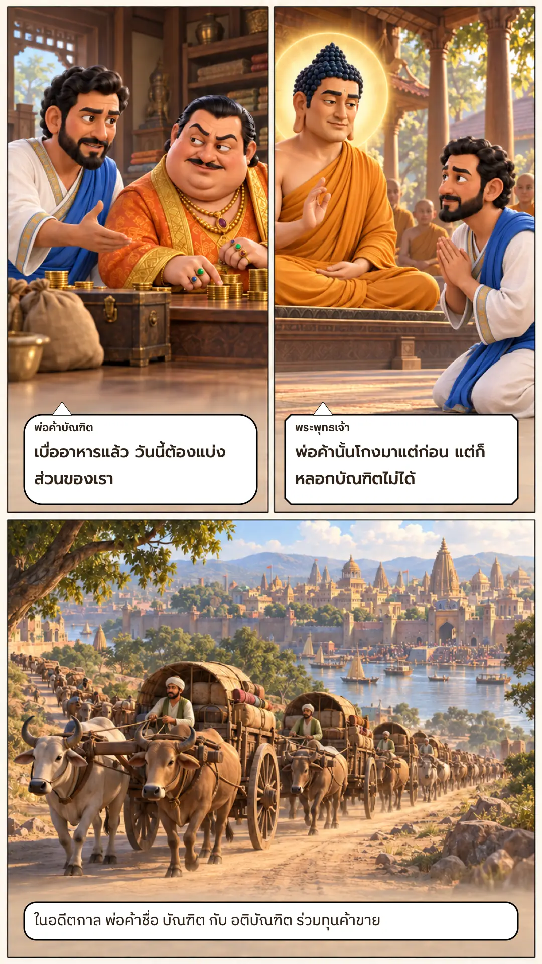 กูฏวาณิชชาดก ตอนที่ ๑ หน้า ๓