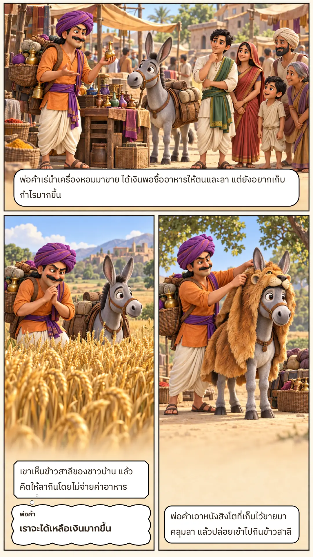 สีหจัมมชาดก ตอนที่ ๑ หน้า ๓