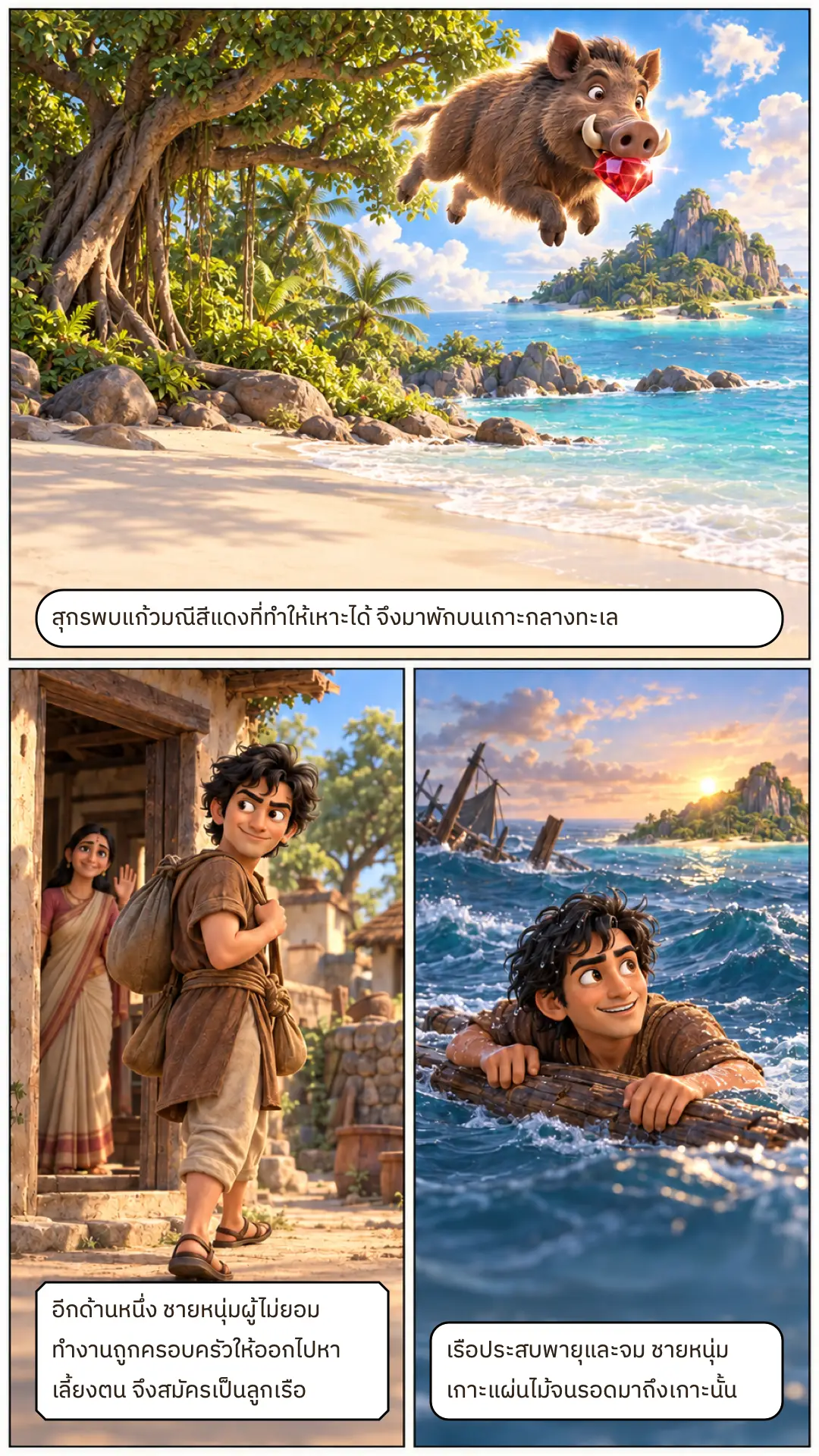 ทธิวาหนชาดก ตอนที่ ๑ หน้า ๔