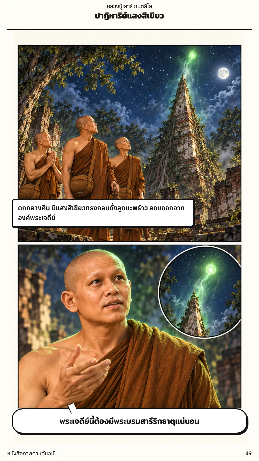 หลวงปู่เสาร์ กนฺตสีโล ตอนที่ ๑ หน้า ๕๐