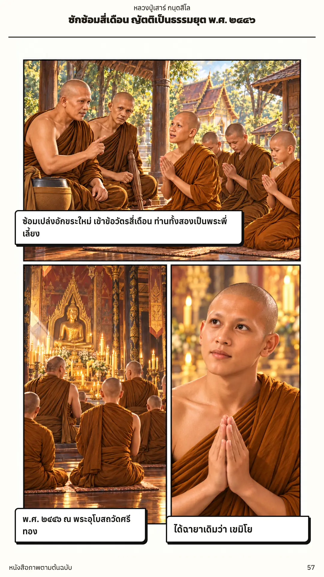 หลวงปู่เสาร์ กนฺตสีโล ตอนที่ ๑ หน้า ๕๘