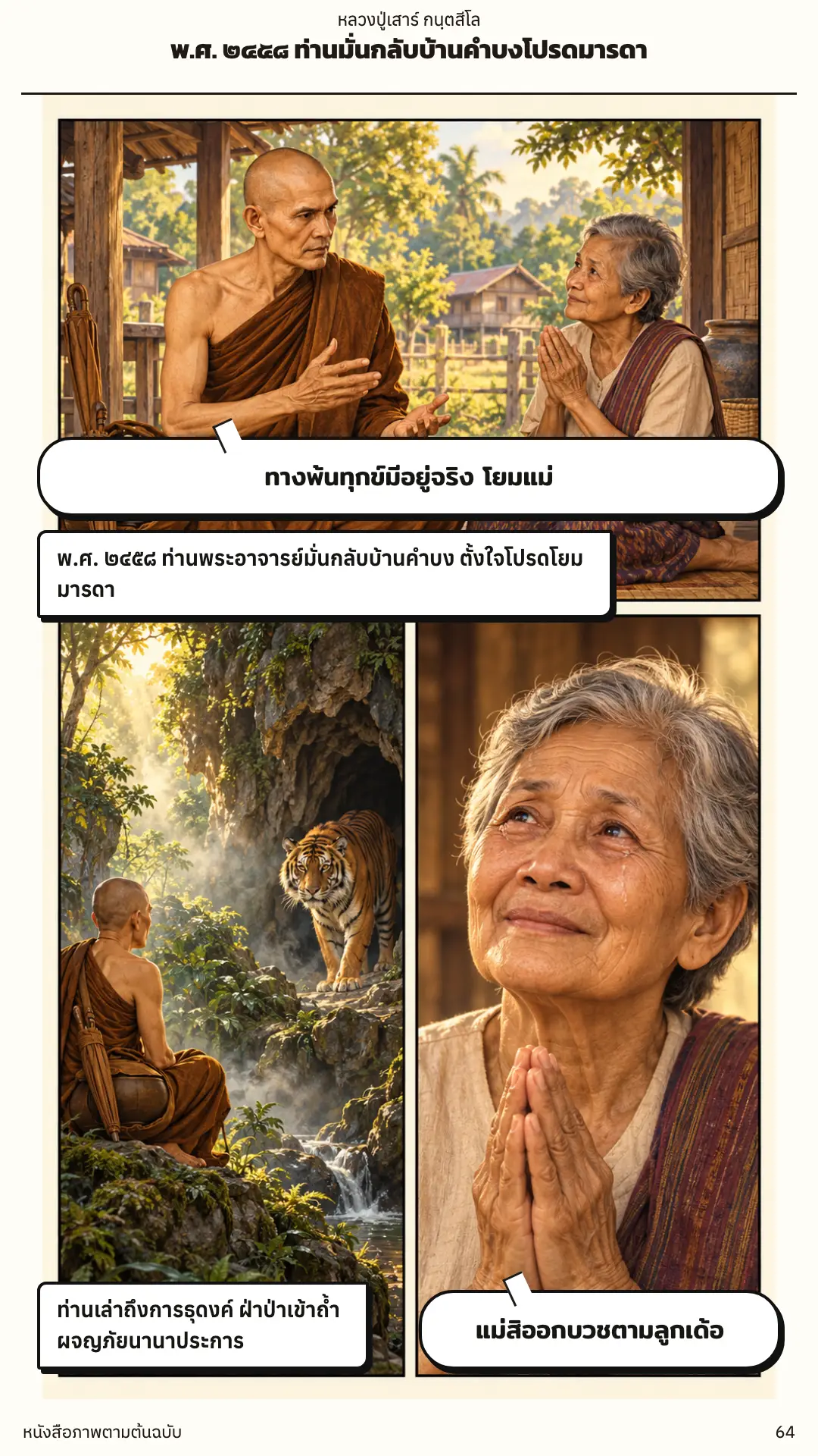 หลวงปู่เสาร์ กนฺตสีโล ตอนที่ ๑ หน้า ๖๕