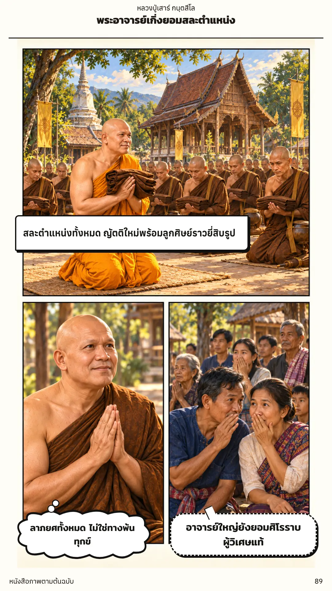หลวงปู่เสาร์ กนฺตสีโล ตอนที่ ๑ หน้า ๙๐