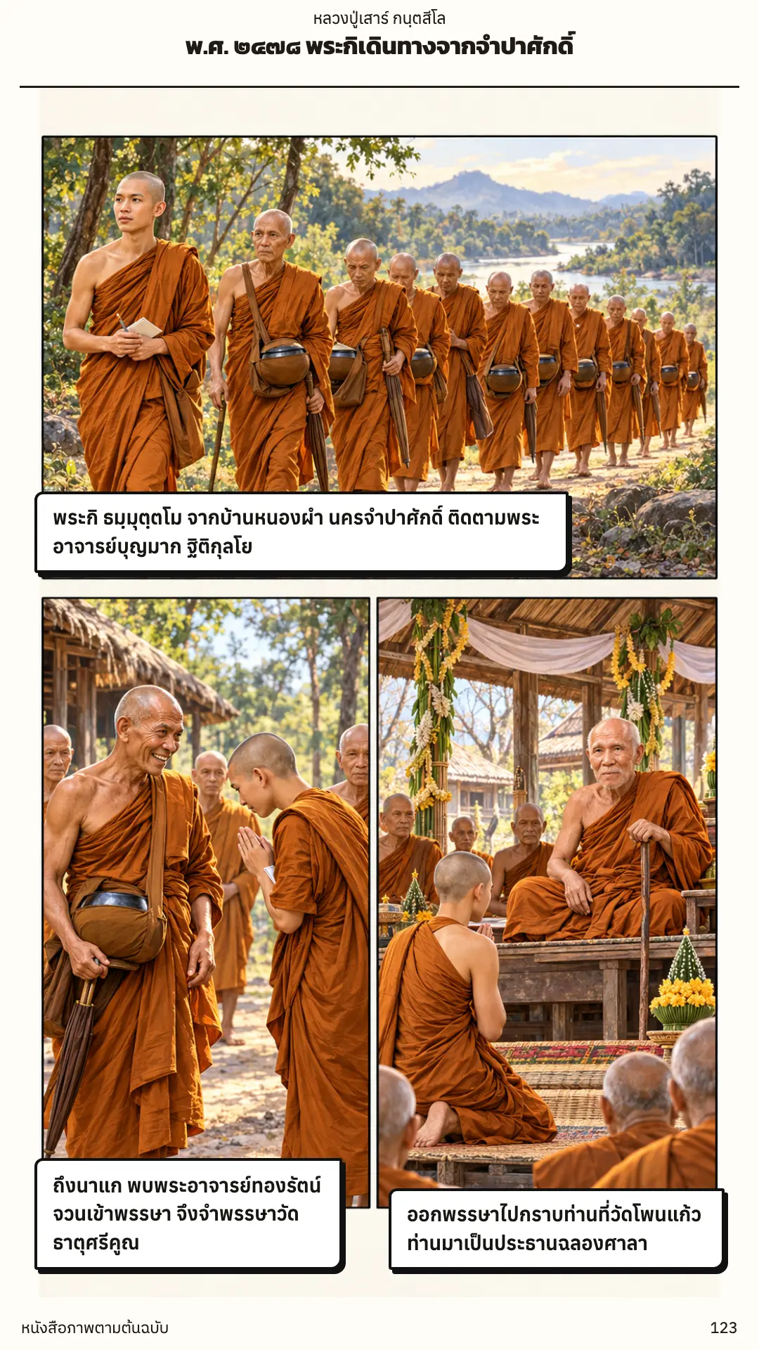 หลวงปู่เสาร์ กนฺตสีโล ตอนที่ ๑ หน้า ๑๒๔