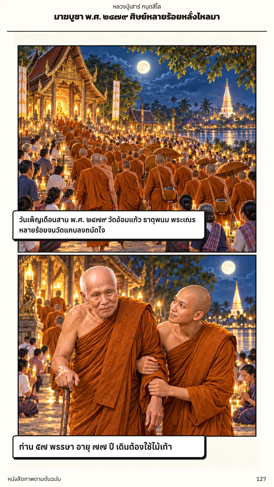 หลวงปู่เสาร์ กนฺตสีโล ตอนที่ ๑ หน้า ๑๒๘