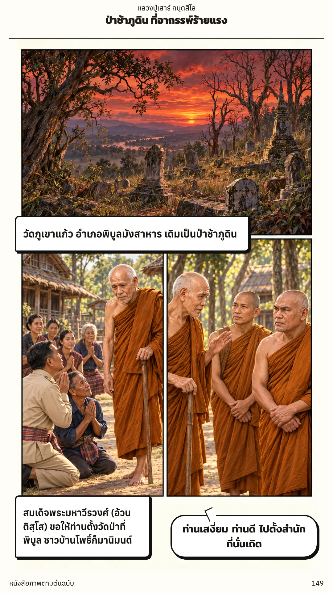 หลวงปู่เสาร์ กนฺตสีโล ตอนที่ ๑ หน้า ๑๕๐